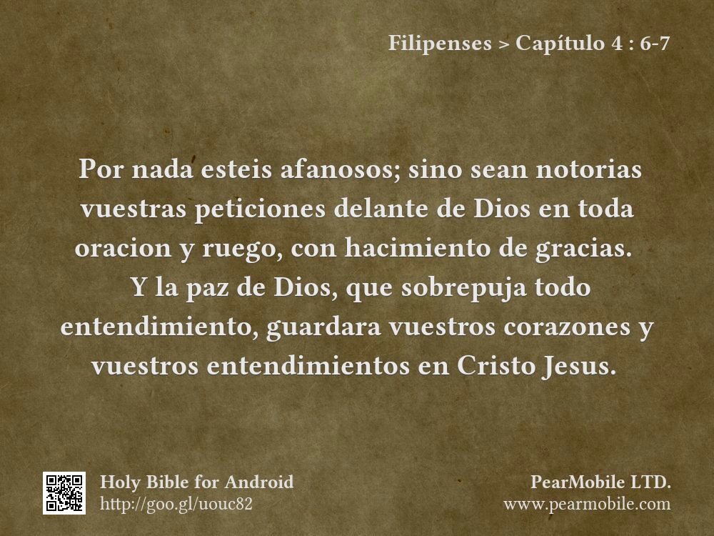 Filipenses, Capítulo 4:6-7